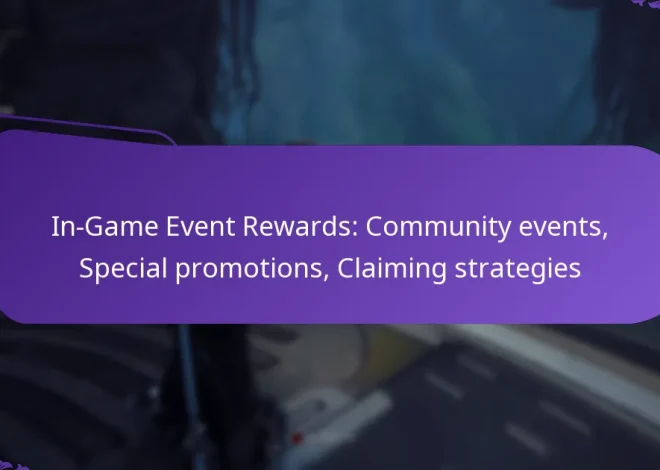 In-Game Event Rewards: Community events, Special promotions, Claiming strategies