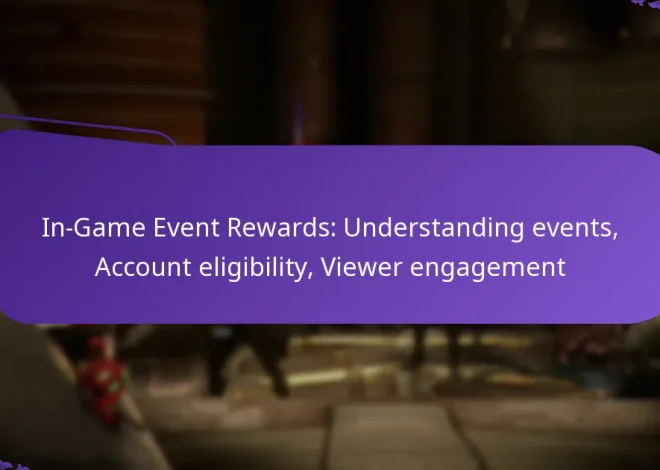 In-Game Event Rewards: Understanding events, Account eligibility, Viewer engagement