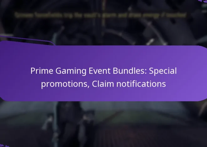 Prime Gaming Event Bundles: Special promotions, Claim notifications