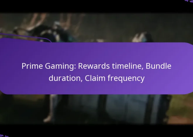 Prime Gaming: Rewards timeline, Bundle duration, Claim frequency