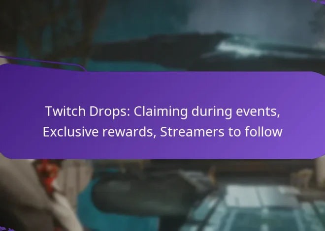 Twitch Drops: Claiming during events, Exclusive rewards, Streamers to follow