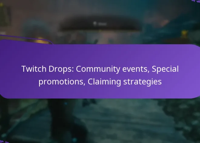 Twitch Drops: Community events, Special promotions, Claiming strategies