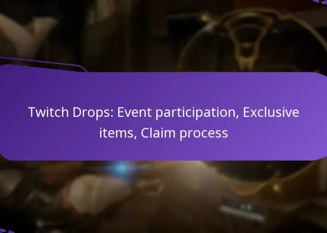 Twitch Drops: Event participation, Exclusive items, Claim process