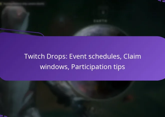 Twitch Drops: Event schedules, Claim windows, Participation tips