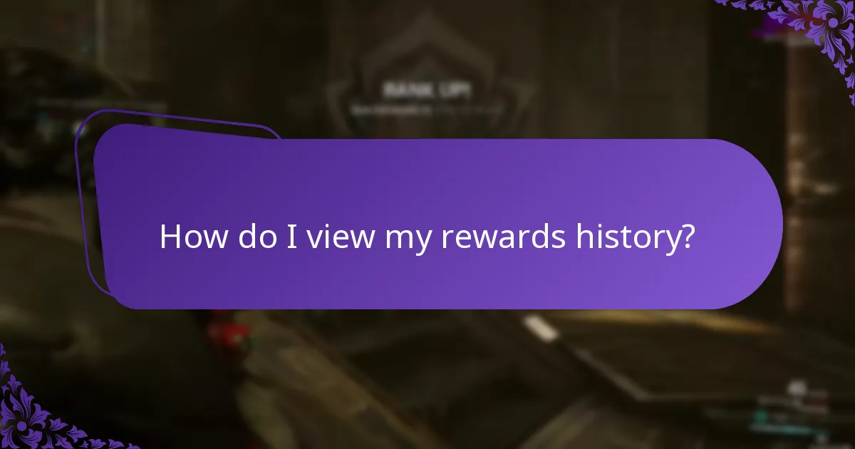 How do I view my rewards history?
