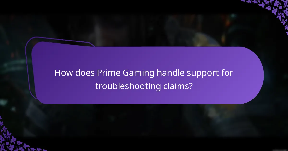 Where can I find Prime Gaming support contact information?