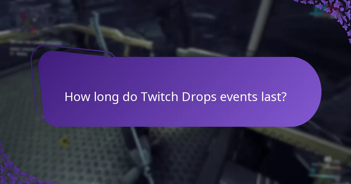 When are the upcoming Twitch Drops events?