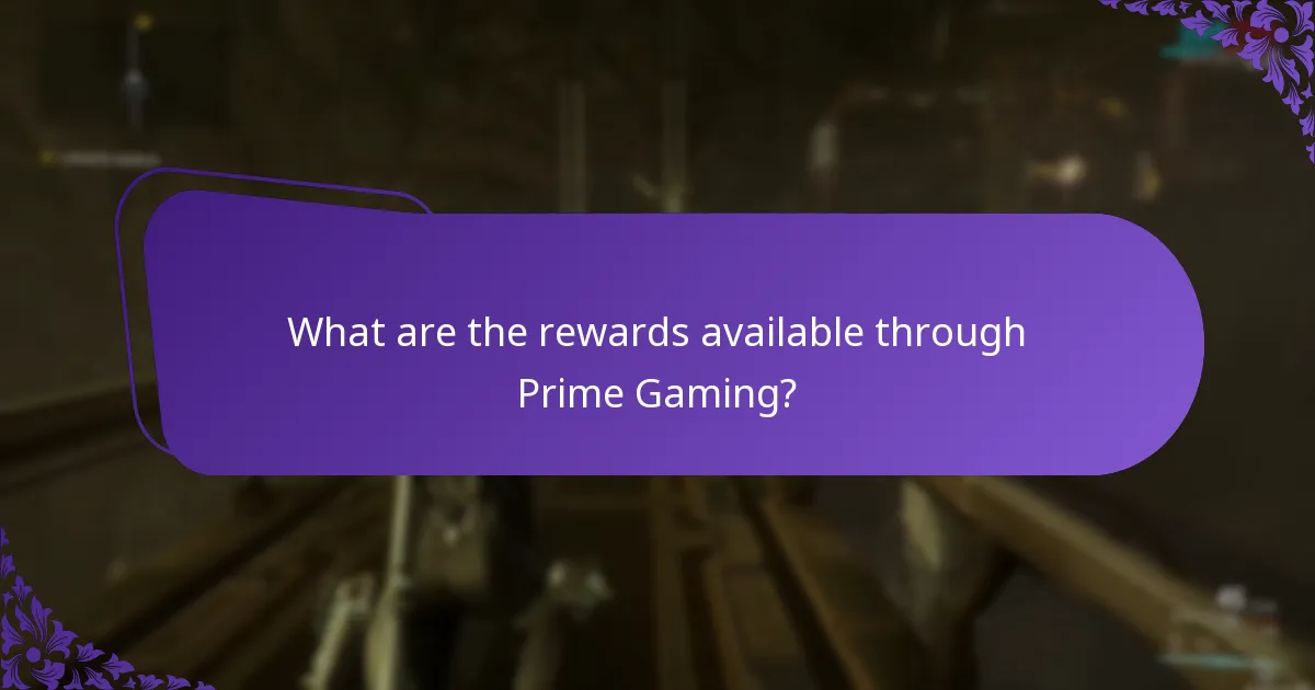 What is the impact of Prime Gaming rewards on gameplay?